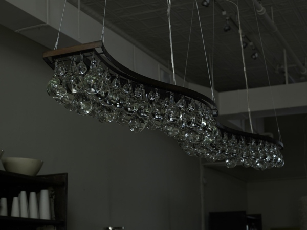 candelabru negru Candelabru negru elegant