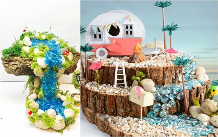 margele de sticla cascada mini gradina