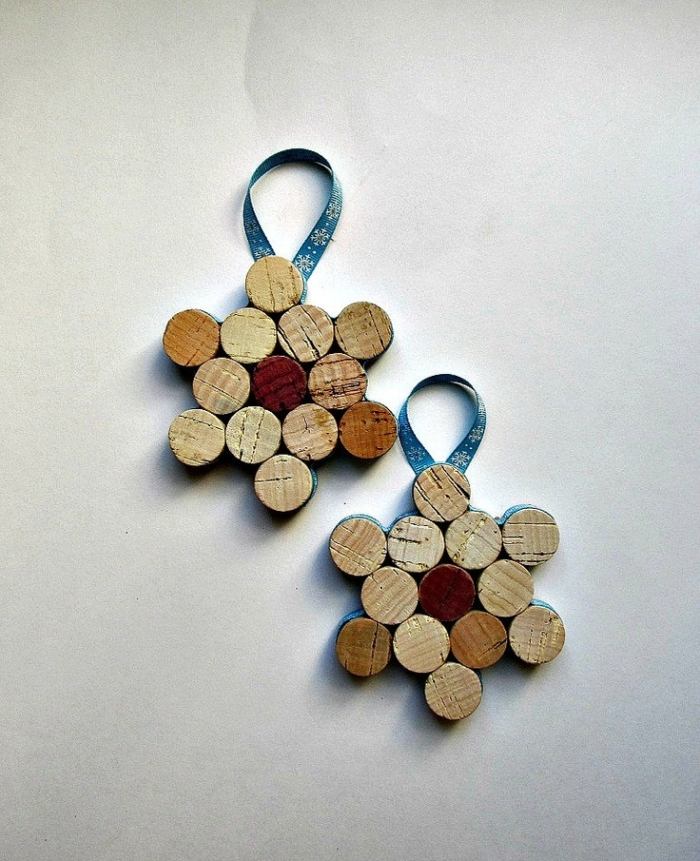 Crăciun-decorare-fulg-de-zăpadă-pentru-atârnă-reciclare-artă-fă-te