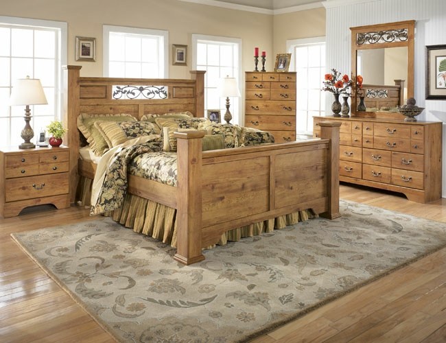 Mobilier pentru dormitor în stil rustic francez Dormitor în stil rustic, decorarea oglinzii din lemn pentru mobilier