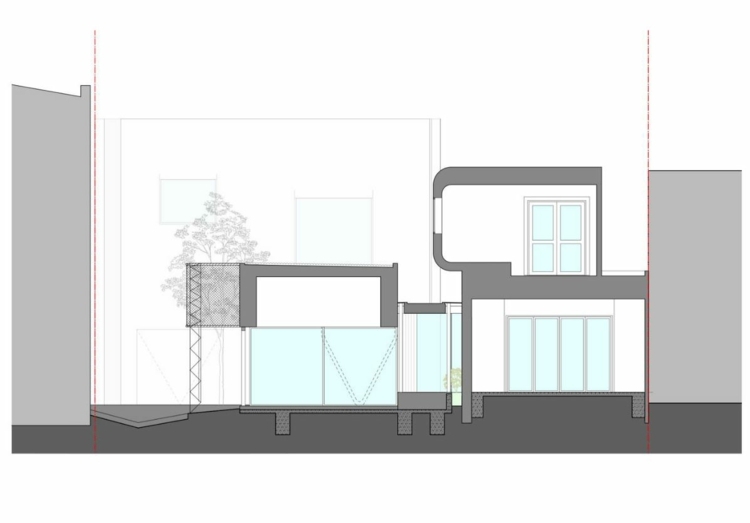 King Bill House Melbourne Austin Maynard Arhitecți Planul etajelor cu două etaje