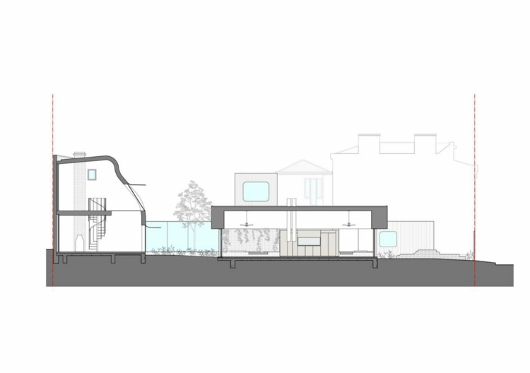 planul etajului casa facturilor austin maynard arhitecți fațadă din ondulat din Melbourne