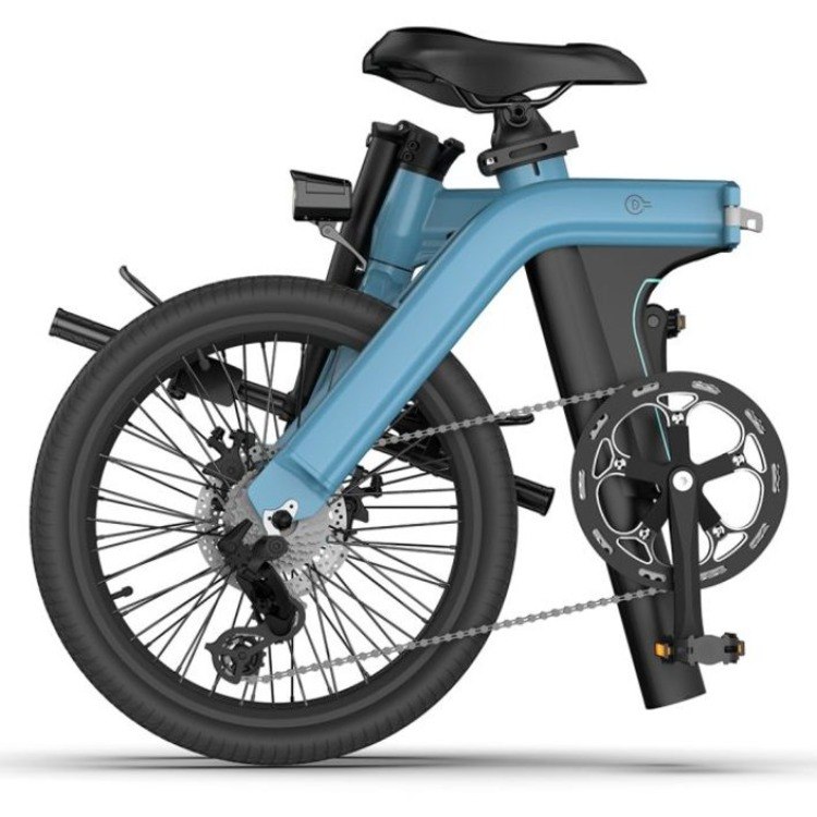 bicicletă electrică pliată pliată, cu cadru din aluminiu, potrivită pentru transport ușor