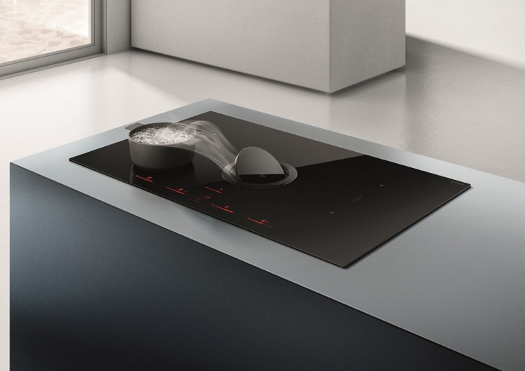 Plită cu inducție cu hota extractivă integrată Elica Nicola Tesla Switch