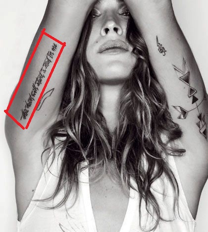 Erin Wasson ši širdis manyje pradės riaušes “tatuiruotė