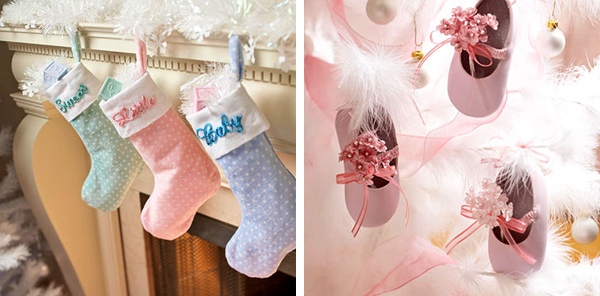 Craciun cu idei de decorare bebelusi personalizate nicholas ghete ornamente Crăciun cu bebeluș personalizat nicholas cizme ornamente