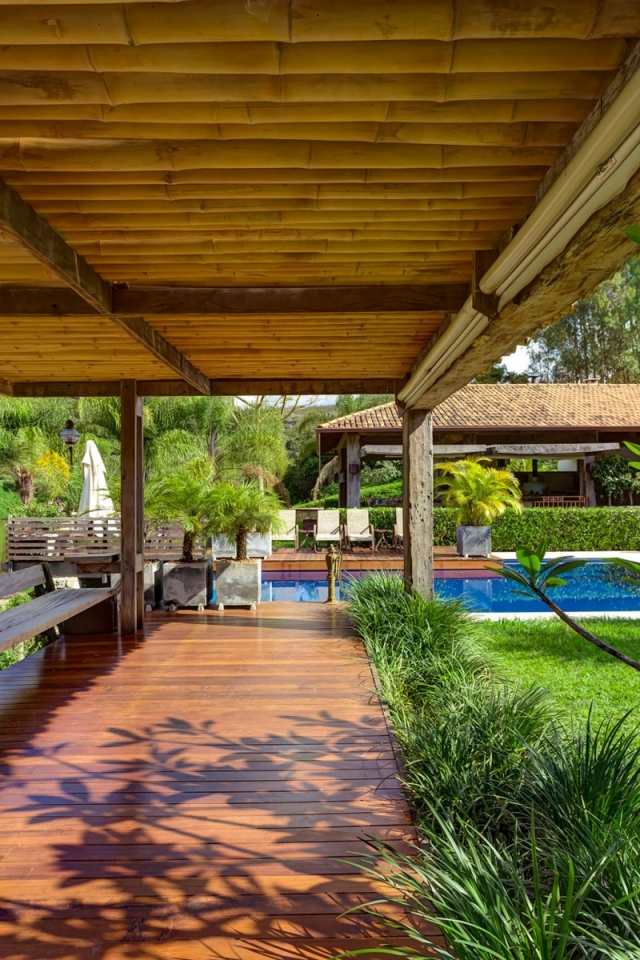 veranda din lemn-acoperis piscina piscina terasa gradina mediu-inflorire