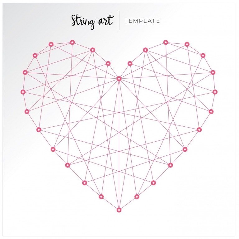 imagini de unghii șablon inimă șabloane de artă șir pentru a imprima