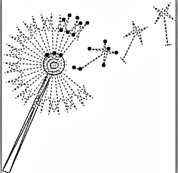 Șablon de păpădie pentru imprimare - filetează imagini cu unghii imagine-fir-șablon-păpădie-șablon-fără-imprimare
