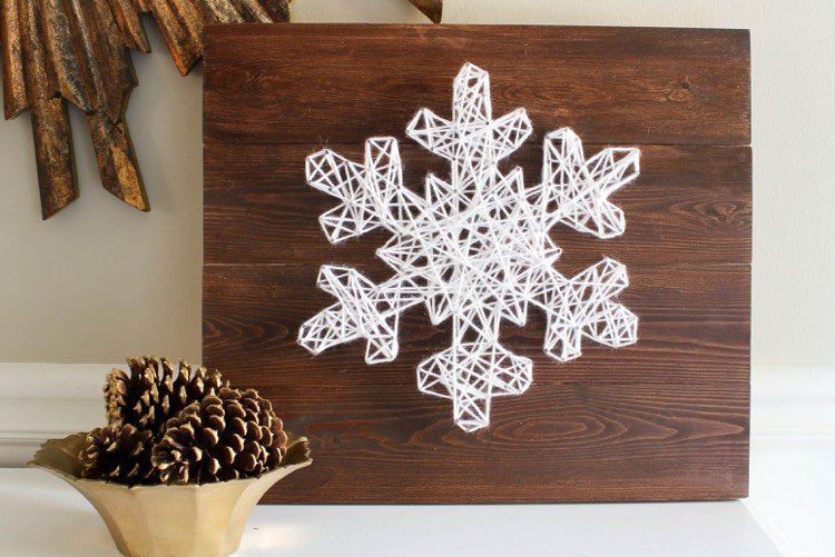 Motiv fulg de zăpadă pentru imagini cu fir fire-imagini-unghii-fulg-de-zăpadă-fă-te-singur-pe-lemn