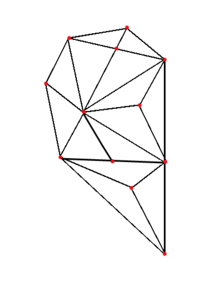 șablon de inimă pentru imagini de fir geometrice