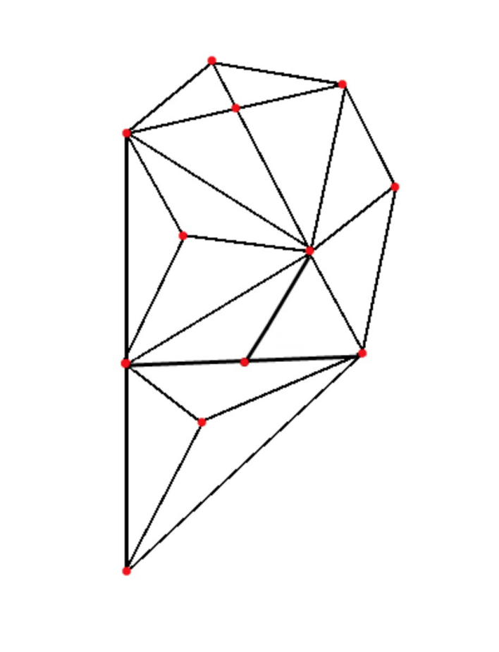șablon inimă pentru imagini cu fir geometrice de imprimat