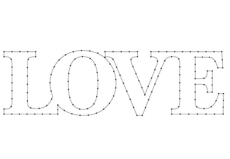 Scrisori LOVE pentru imaginea firului fire-poze-unghii-șablon-tipărire-text-dragoste-font