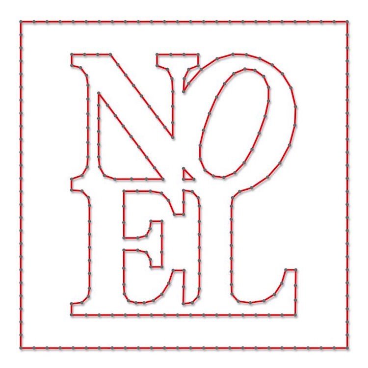 Stencil cu litere Noel - cadou de Crăciun fire-poze-unghii-șablon-text-noel-cadou-de-Crăciun