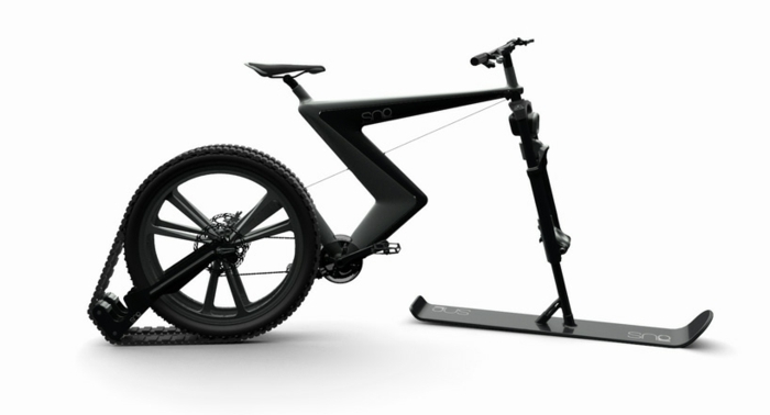 bicicleta sno bike idee de design venn negru