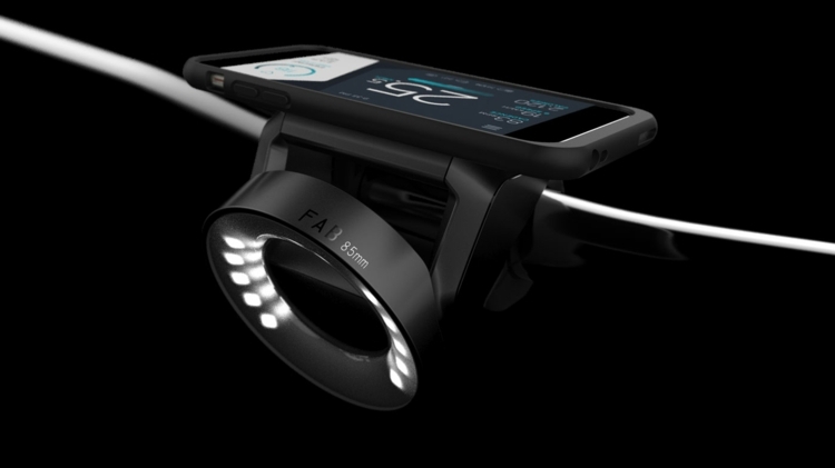 Directie cu iluminare LED si smartphone Bicicletă LED lumină față direcție suport telefon mobil