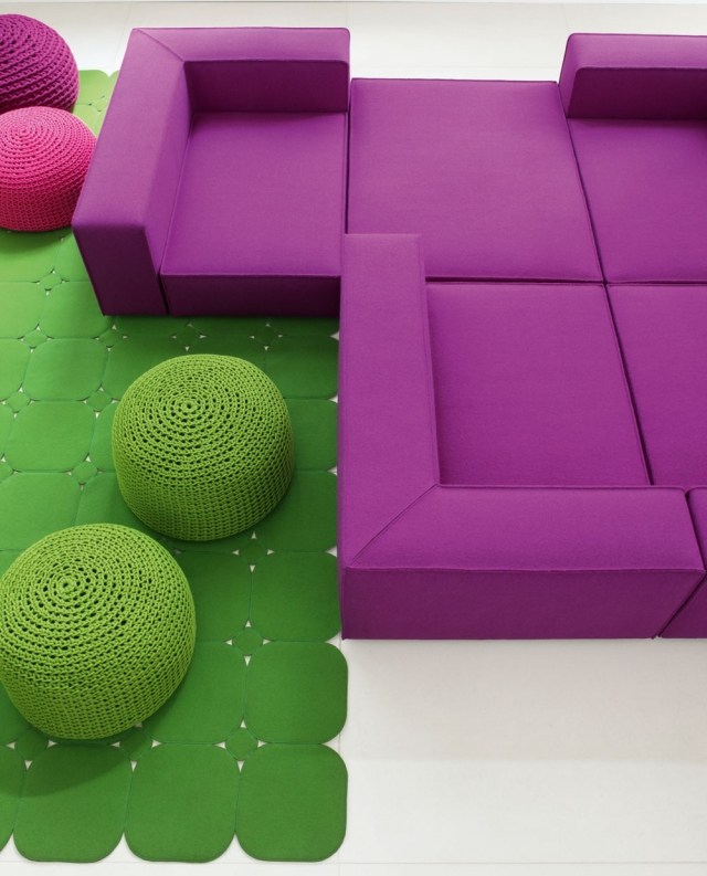 canapea modulară de designer radiant orhidee culoare ATOLLO MINI Paola Lenti mobilier de design canapea modulară orhidee radiantă ATOLLO MINI Paola Lenti