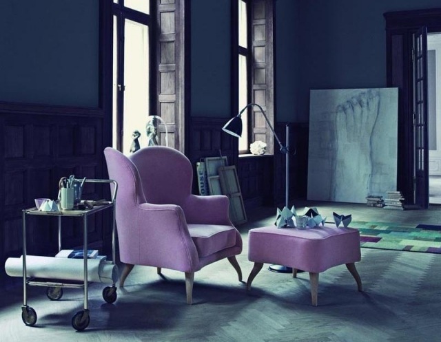Mobilier de designer culoare violet 2014 BONAPARTE fotoliu scaun Gubi Mobilier de designer violet BONAPARTE fotoliu scaun Gubi