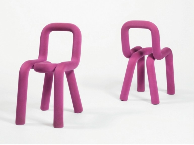 scaun de designer orhidee radiante BOLD Mustache scaun designer tesatura radiant orhidee BOLD Mustache