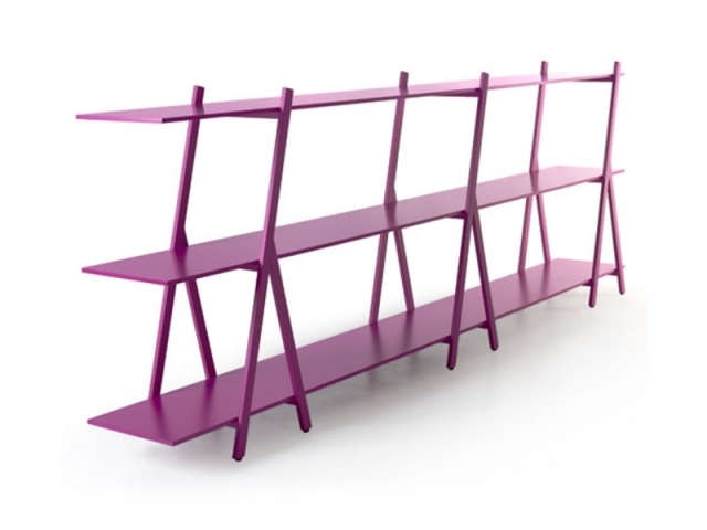 bibliotecă de designer culoare orhidee radiantă 2014 SUCURSALĂ Zilio Aldo Bibliotecă de sine stătătoare designer violet SUCURSALĂ Zilio Aldo