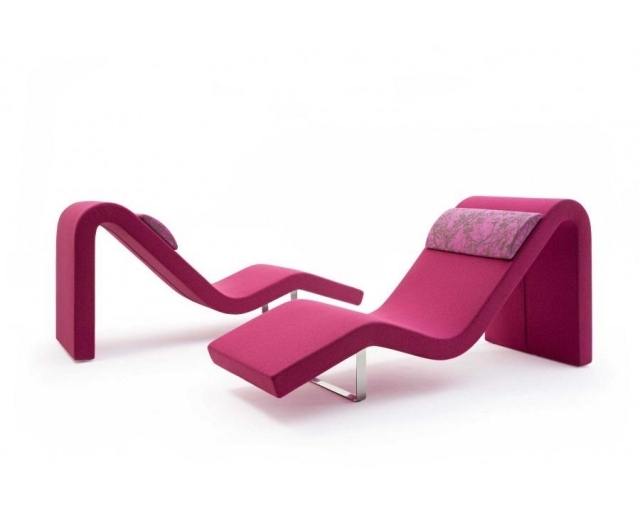 design relax șezlong tetieră culoare fucsia HIGHWAY O Segis design relax șezlong culoare fucsia HIGHWAY O Segis