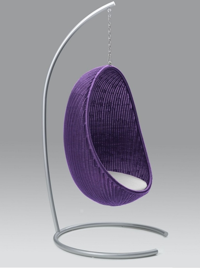 rattan suspendat cadru scaun lila EGG PIERANTONIO BONACINA scaun hamac din ratan gradina liliac OU PIERANTONIO BONACINA