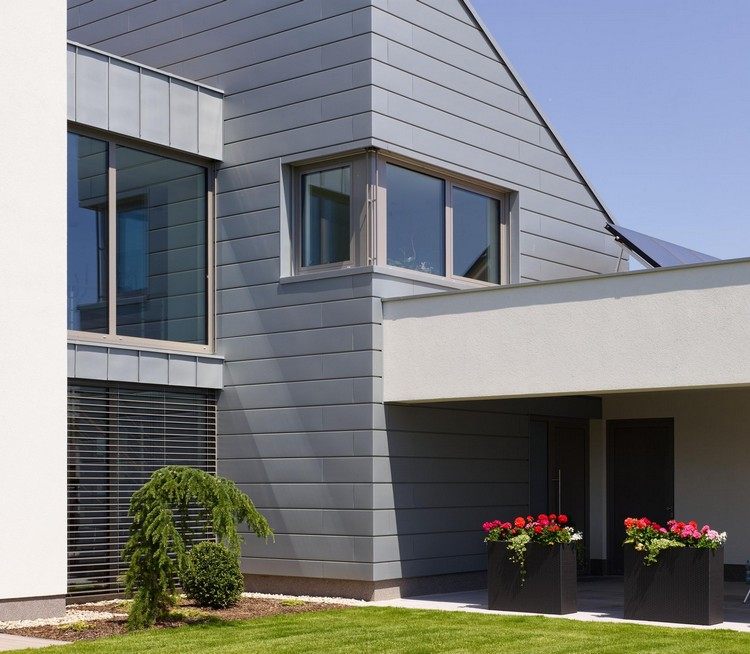 Sistemul rabatabil pentru casele unifamiliale evidențiază volumele individuale de clădire