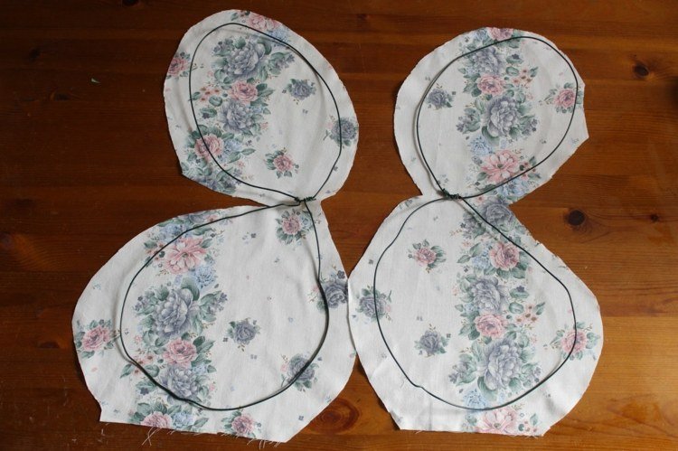 Tăiați țesătura pentru aripile de zână aripi de zână tineri tăiere-sârmă-îndoire-aripă-diy