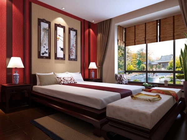 Pat Feng Shui cu jaluzele cu role Sfaturi Feng Shui-Jaluzele cu design de pat