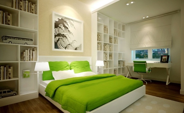 Feng-shui culori dormitor verde-alb Feng-shui culori dormitor verde și alb design