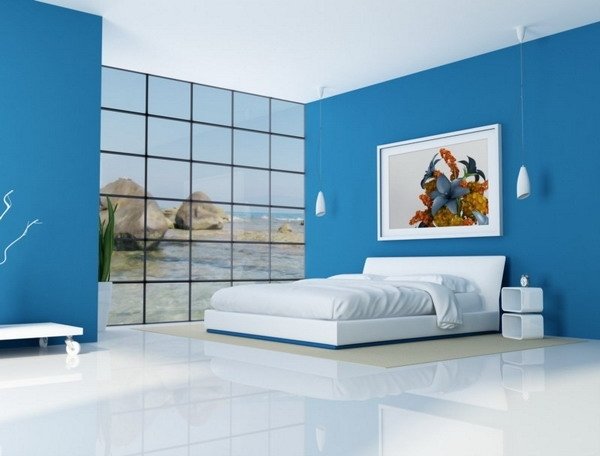 Mobilier dormitor Feng Shui albastru Idei de amenajare dormitor Feng Shui albastru