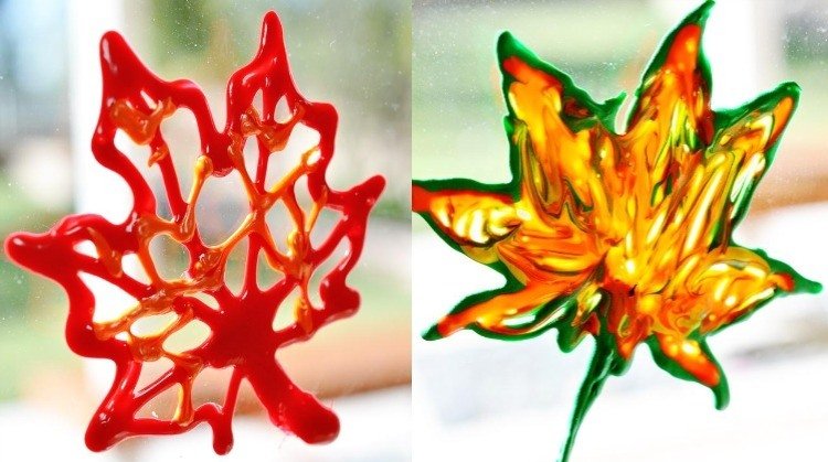 Vopsiți frunzele de toamnă cu o căptușeală specială de relief 3D decorare-ferestre-toamnă-copii-tinker-auto-adeziv-vopsea-3d-liner-relief