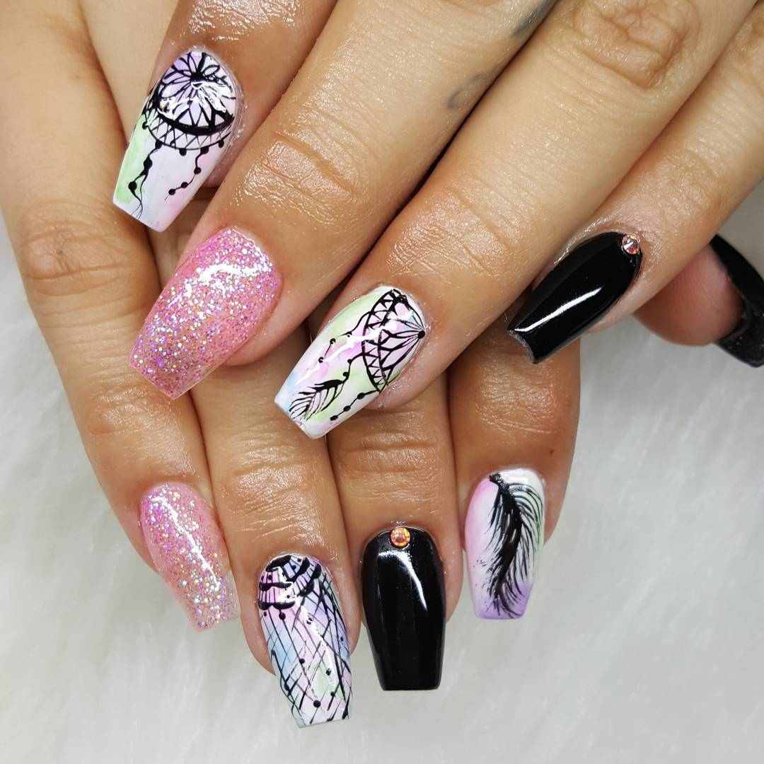 Idei de unghii de festival Motivul de captare a viselor culori pastelate oje designuri de unghii tendințe modei