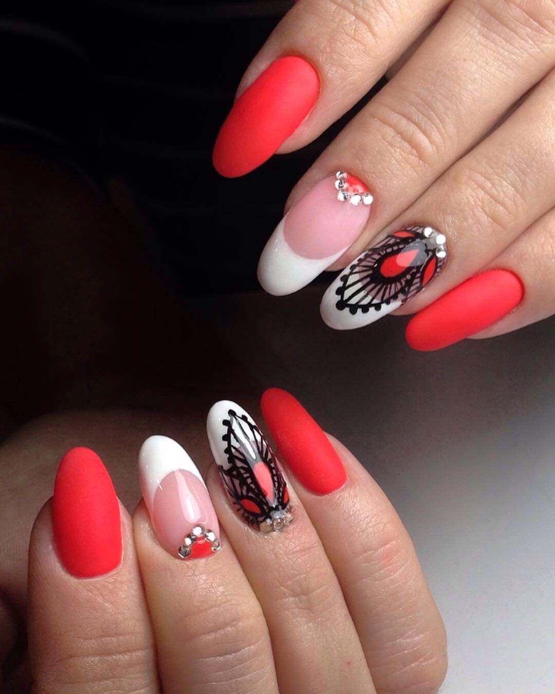 Festival unghii roșu lac de unghii sclipici unghii motive design tendințele modei