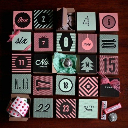 Calendarul de Advent aspect modern Calendarul de Advent aspect modern