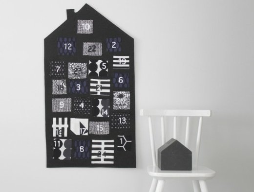 Tabla neagră a calendarului advent Tabla neagră a calendarului advent
