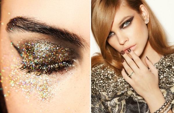 Crăciun Petrecerea de Revelion Machiază Idei Trucuri Sfaturi Colorarea sprâncenelor Aplicarea fardului de pleoape Ghidul ideii de machiaj pentru petrecerea de Revelion, modelarea sprâncenelor, aplicarea fardului de pleoape