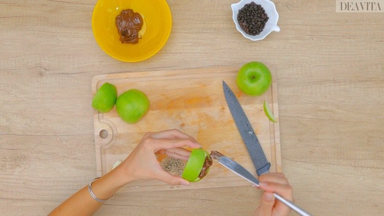 mâncare pentru degete copii frotiu de mere ciocolată