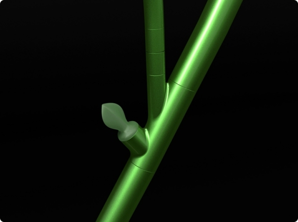 Lampă de podea cu design ecologic FloorLeaf