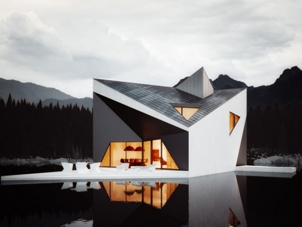 Arhitectura casei 3d-coroană-modern Michal-Nowak 3D-arhitectura proiectului casei coroanei-modern Michal-Nowak