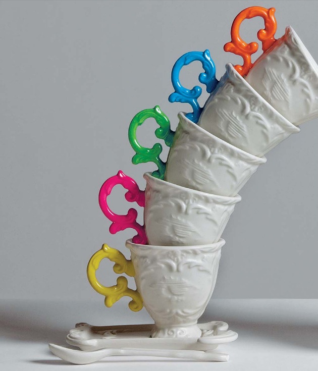 set de ceai funky mânere colorate i-wares colorate seletti set de ceai din portelan manere colorate i-wares colorate seletti