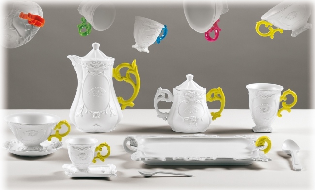 set de ceai i-wares seletti decoratiuni clasice manere colorate set ceai portelan i-wares seletti decoratiuni clasice manere colorate