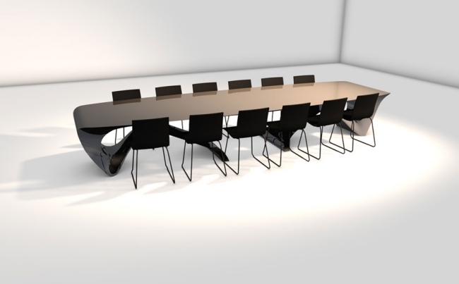masa de conferinte valuri mobilier modern design de daan mulder