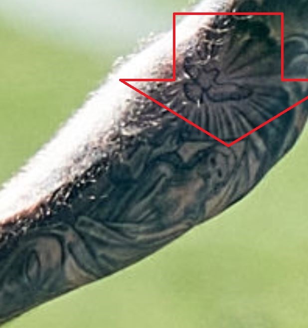 Fiodoro portretas ant rankos tatuiruotės