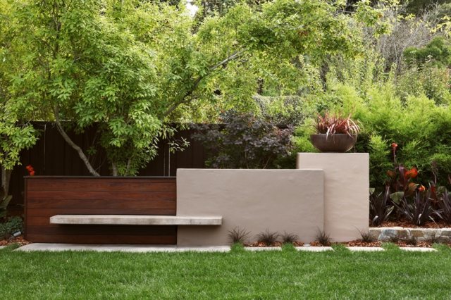 Găleată pentru flori de banc din lemn de beton