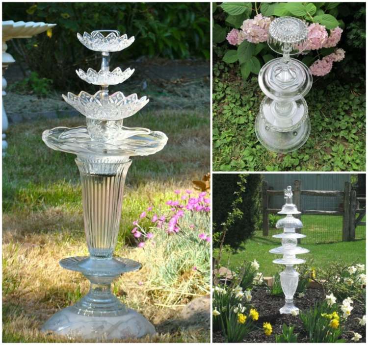 Realizați personal figurine de sticlă pentru grădină din vase de sticlă