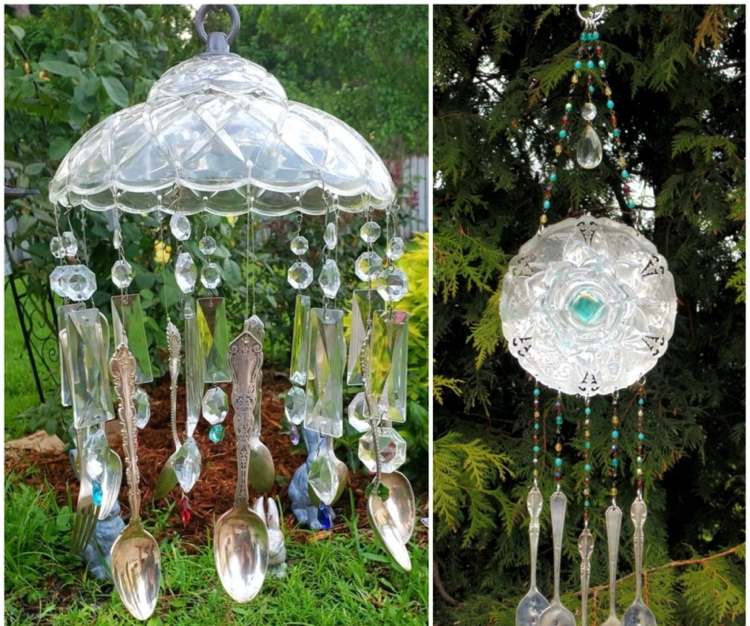 Idee de upcycling cu boluri de sticlă și linguri vechi