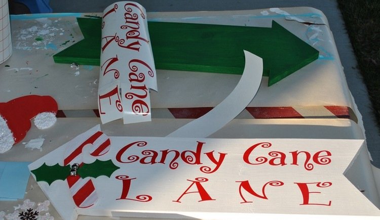 Autocolante cu motive de Crăciun Decor de grădină din lemn autocolante de Crăciun-do-it-yourself