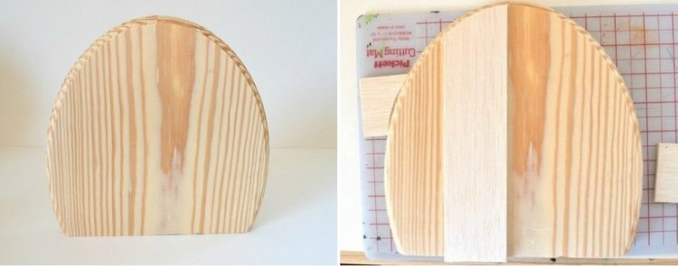 Pentru decorarea grădinii aveți nevoie de un disc din lemn și lemn de balsa Realizați-vă propria decorație de grădină instrucțiuni de tăiere a feliei-lemn-ovale