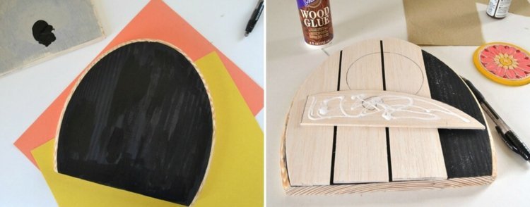 Vopsiți decorul grădinii în negru instrucțiuni de construcție pentru grădină-decorare-vopsea-lipici-negru